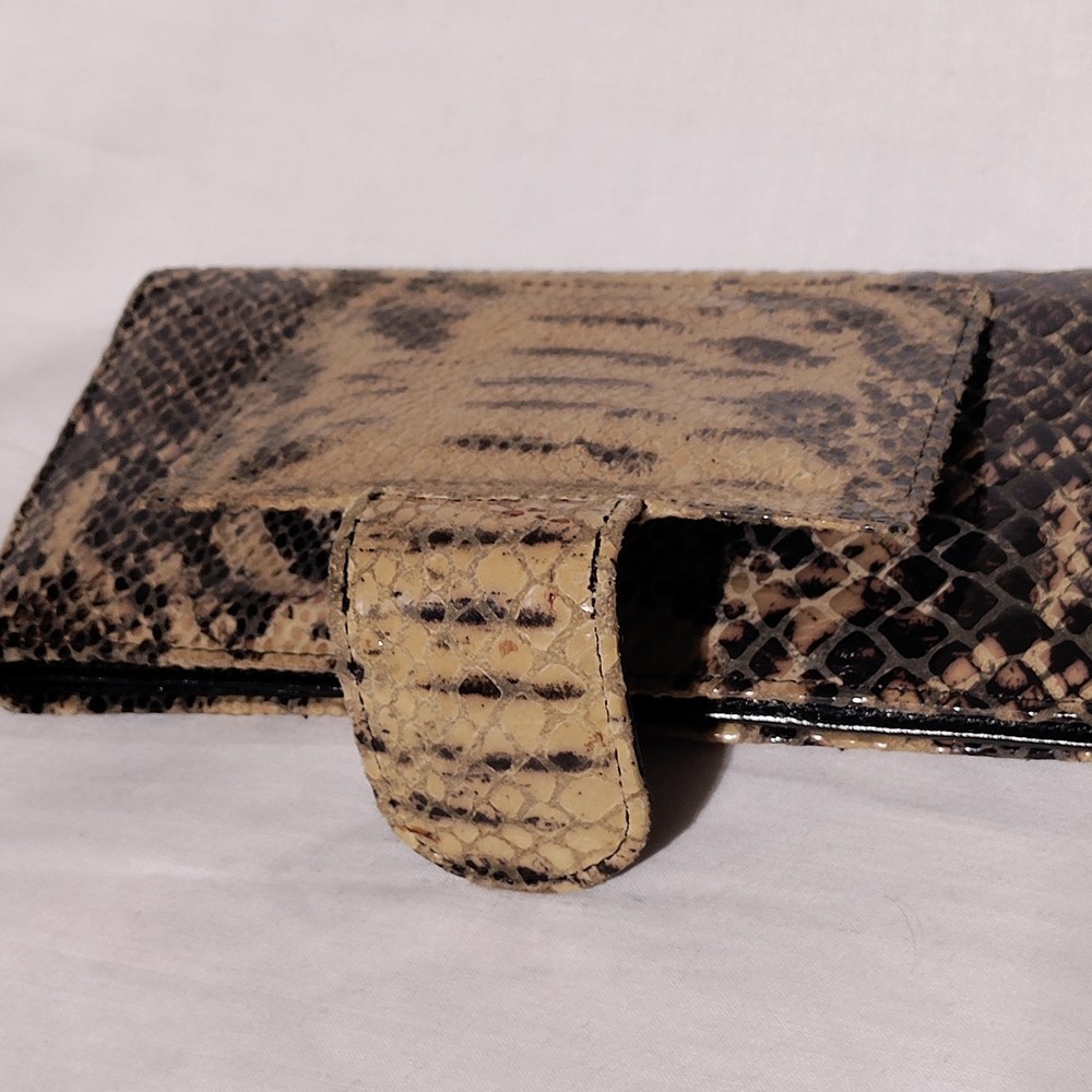 The Find Wallet Python Pattern Leather Wallet Snap Closure - Picture 9 of 16